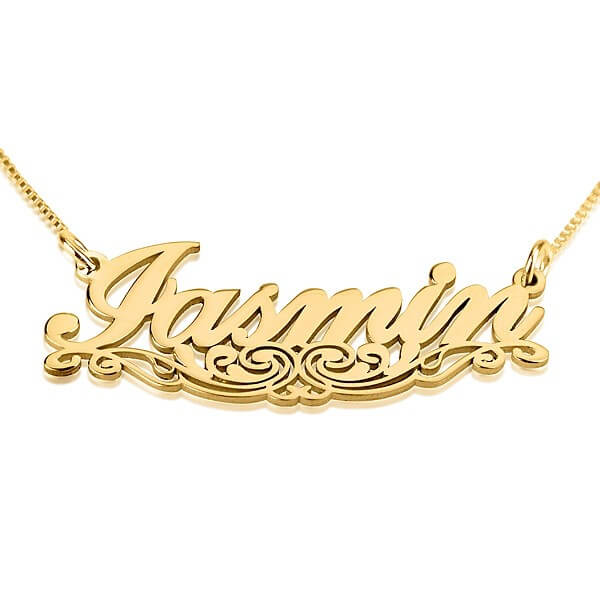 Underlined Unique Name Necklace