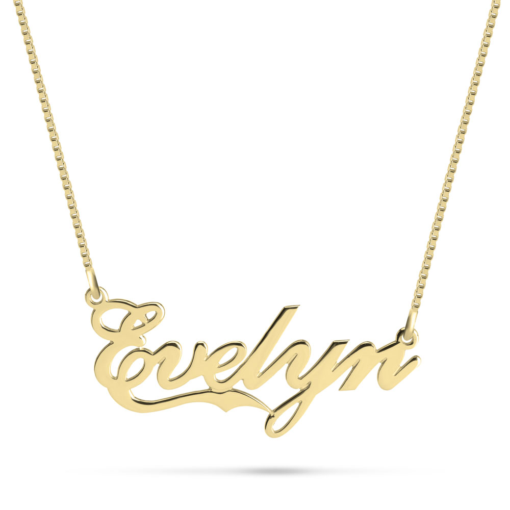Fancy Name Necklace with Underline