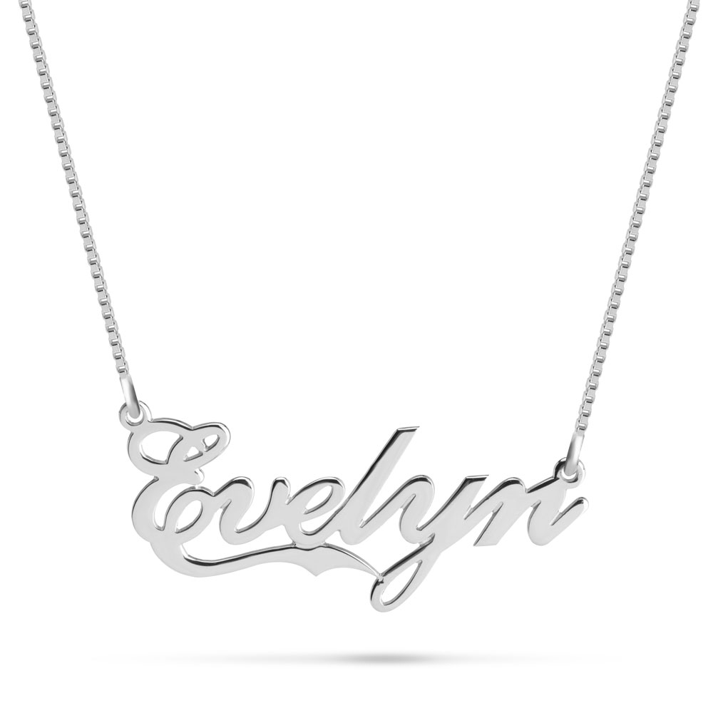 Fancy Name Necklace with Underline