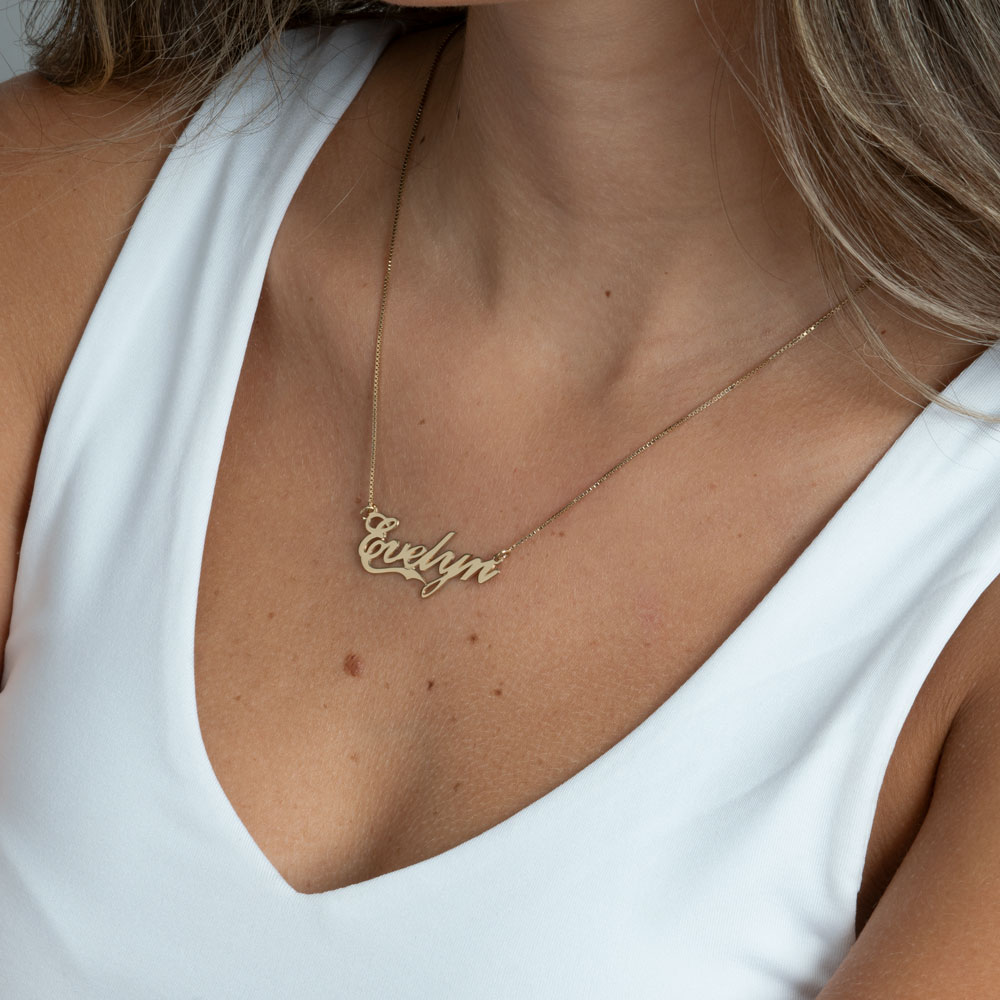 Fancy Name Necklace with Underline