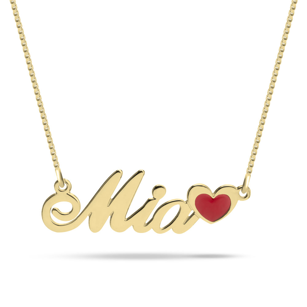 Name Necklace with Coloured Symbols