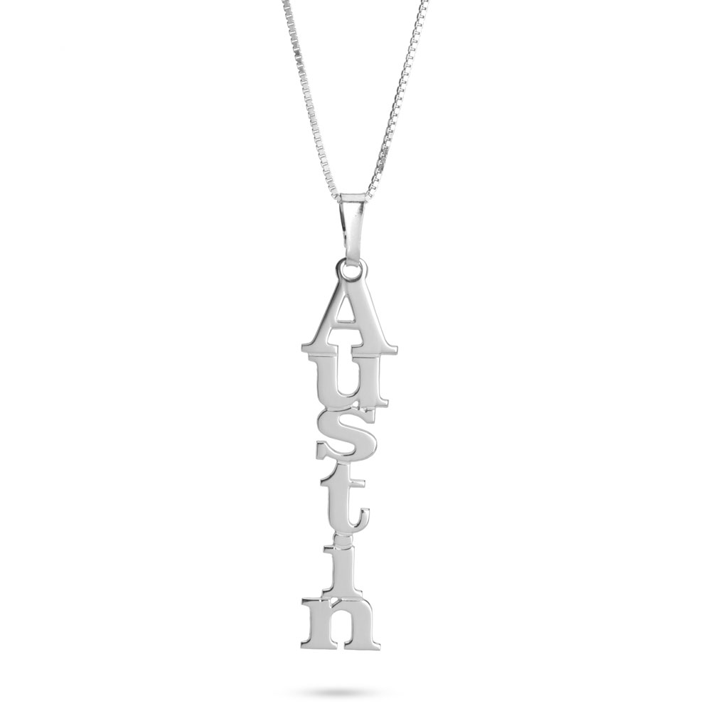 Vertical Name Necklace