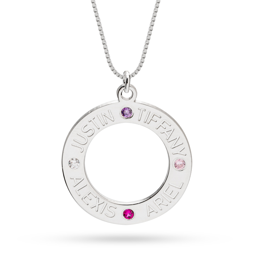 Family Birthstone Necklace