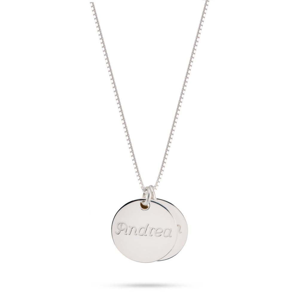 Engraved Necklace with Two Names