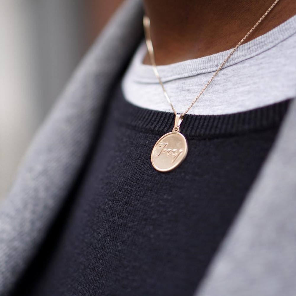 Disc Name Necklace