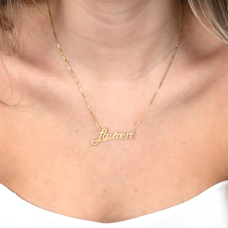 Retro Name Necklace - Picture 2