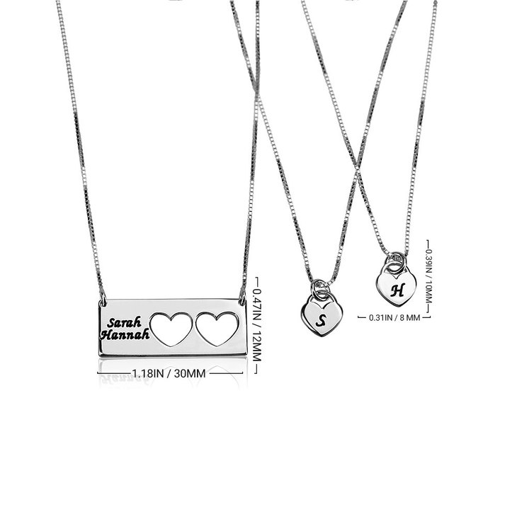 Engraved Name Mother Daughter Necklace information