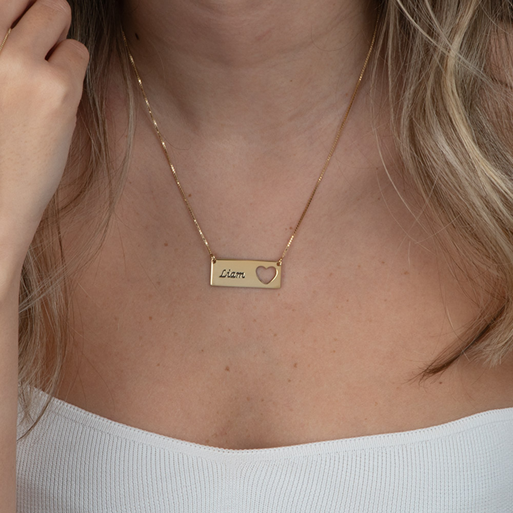 Engraved Name Mother Daughter Necklace
