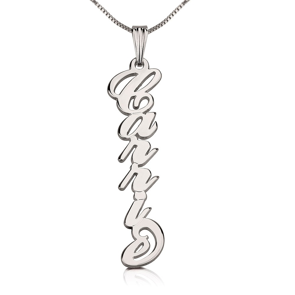 Vertical Carrie Name Necklace