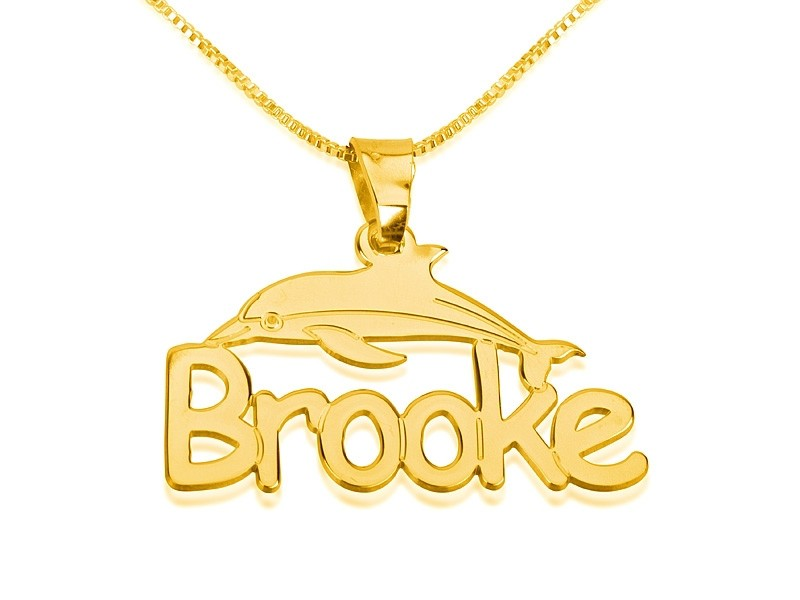 Dolphin Name Necklace