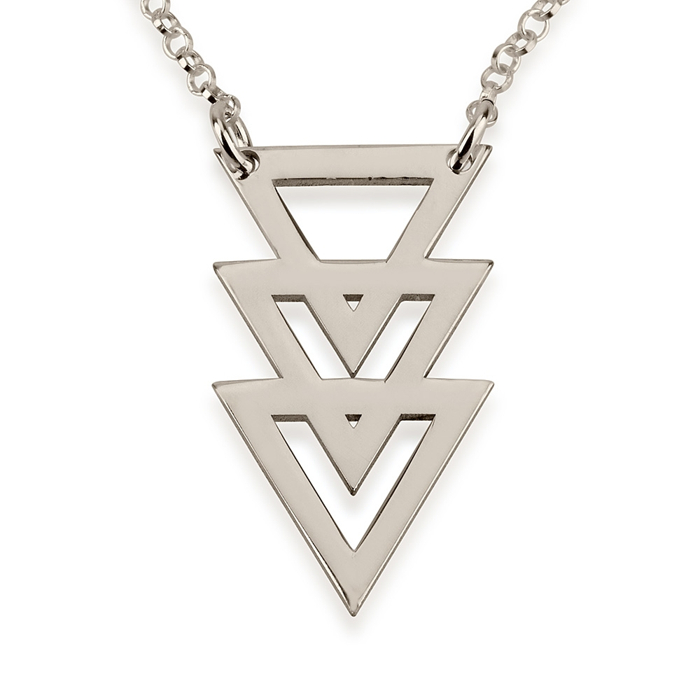Triple Triangle Necklace