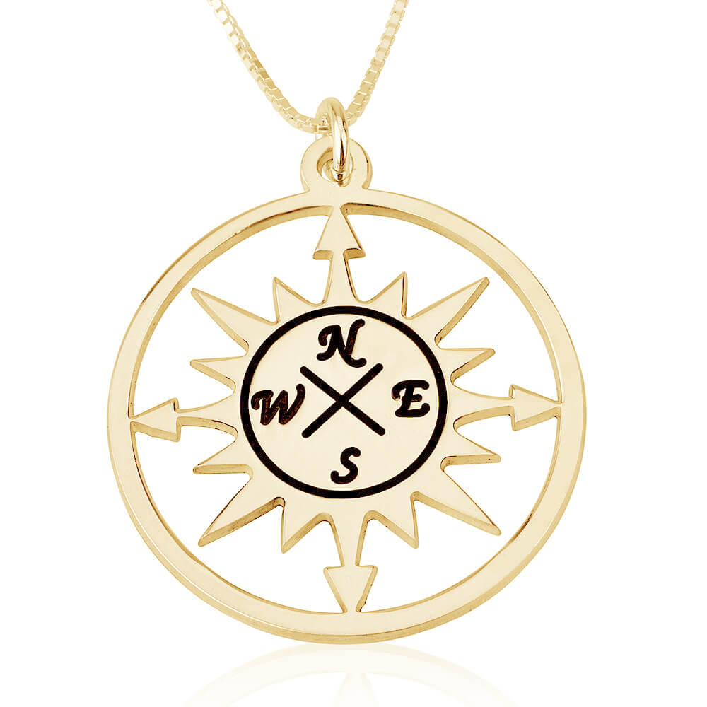 Compass Pendant Necklace
