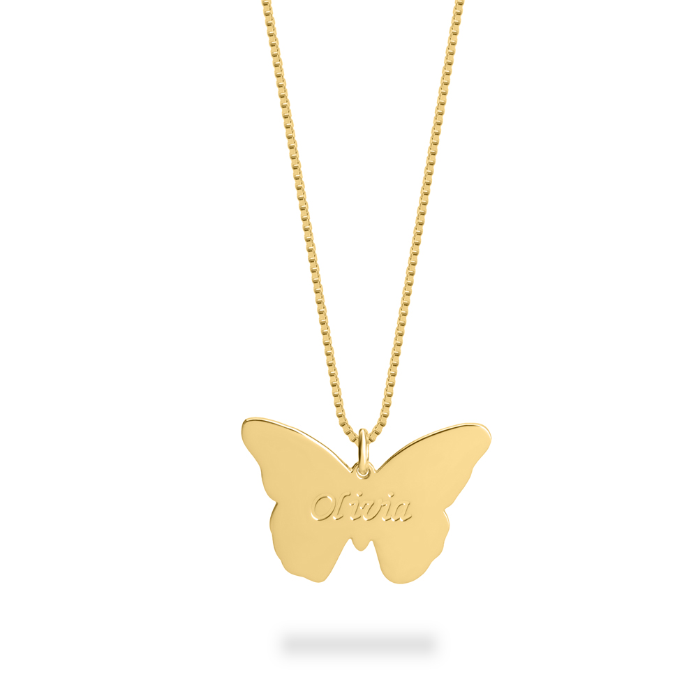 Butterfly Name Pendant