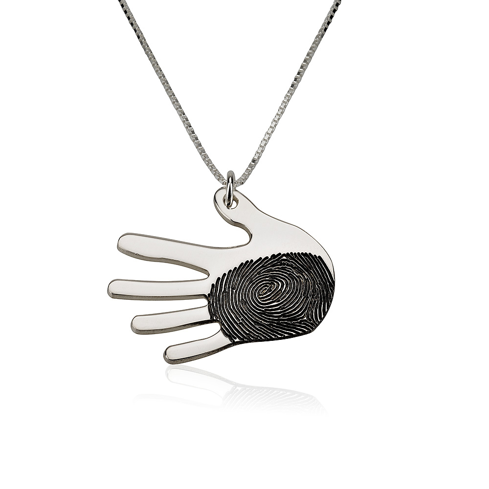 Handshape Fingerprint Necklace