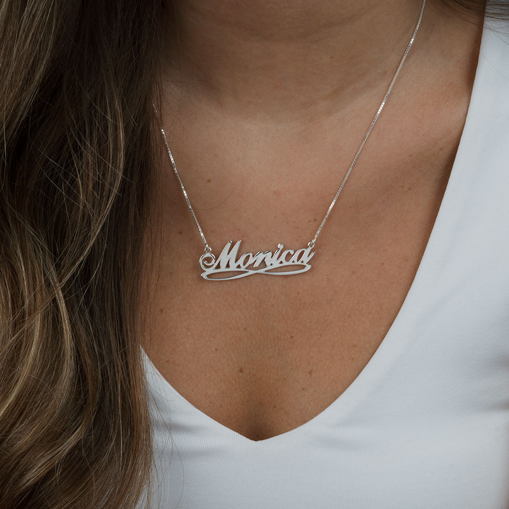 Infinity Underline Name Necklace