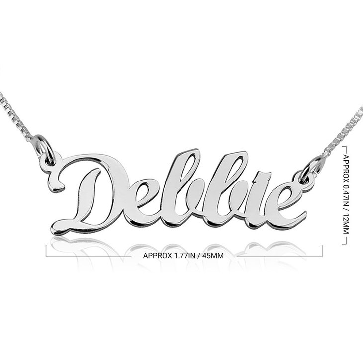 Contemporary Name Necklace information
