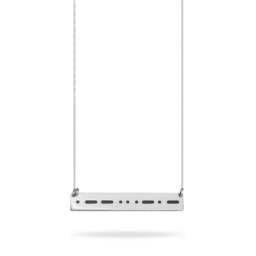 Personalised Morse Code Necklace 