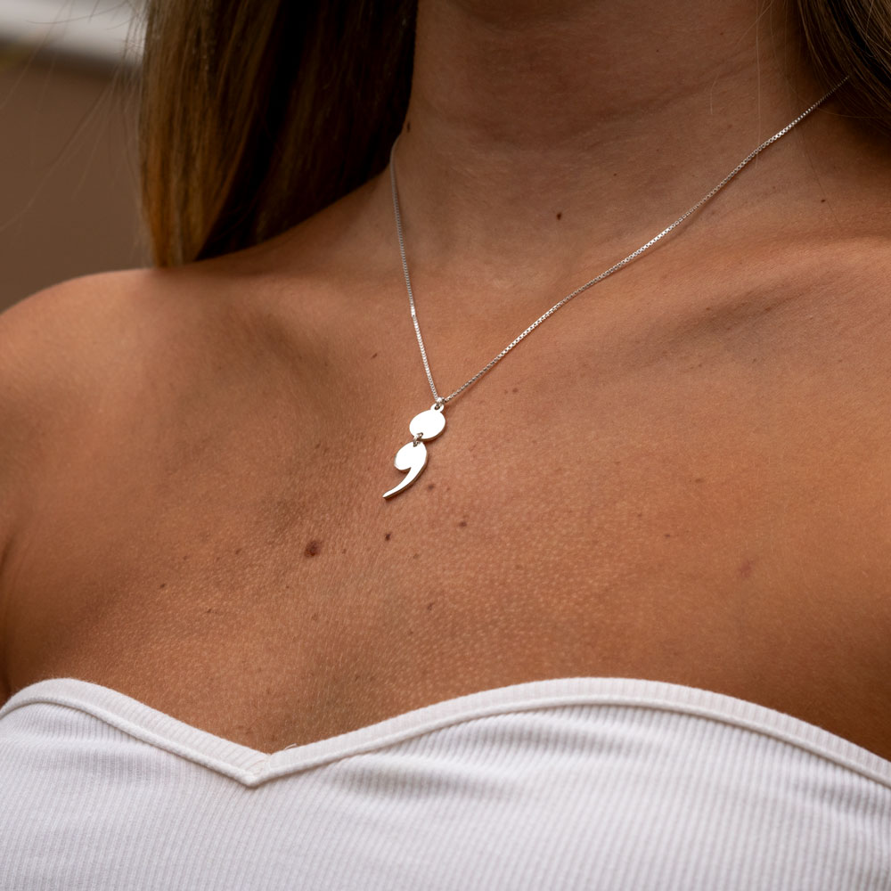 Semicolon Necklace