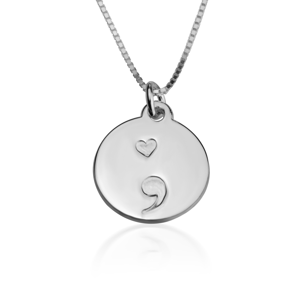 Semicolon Pendant Necklace