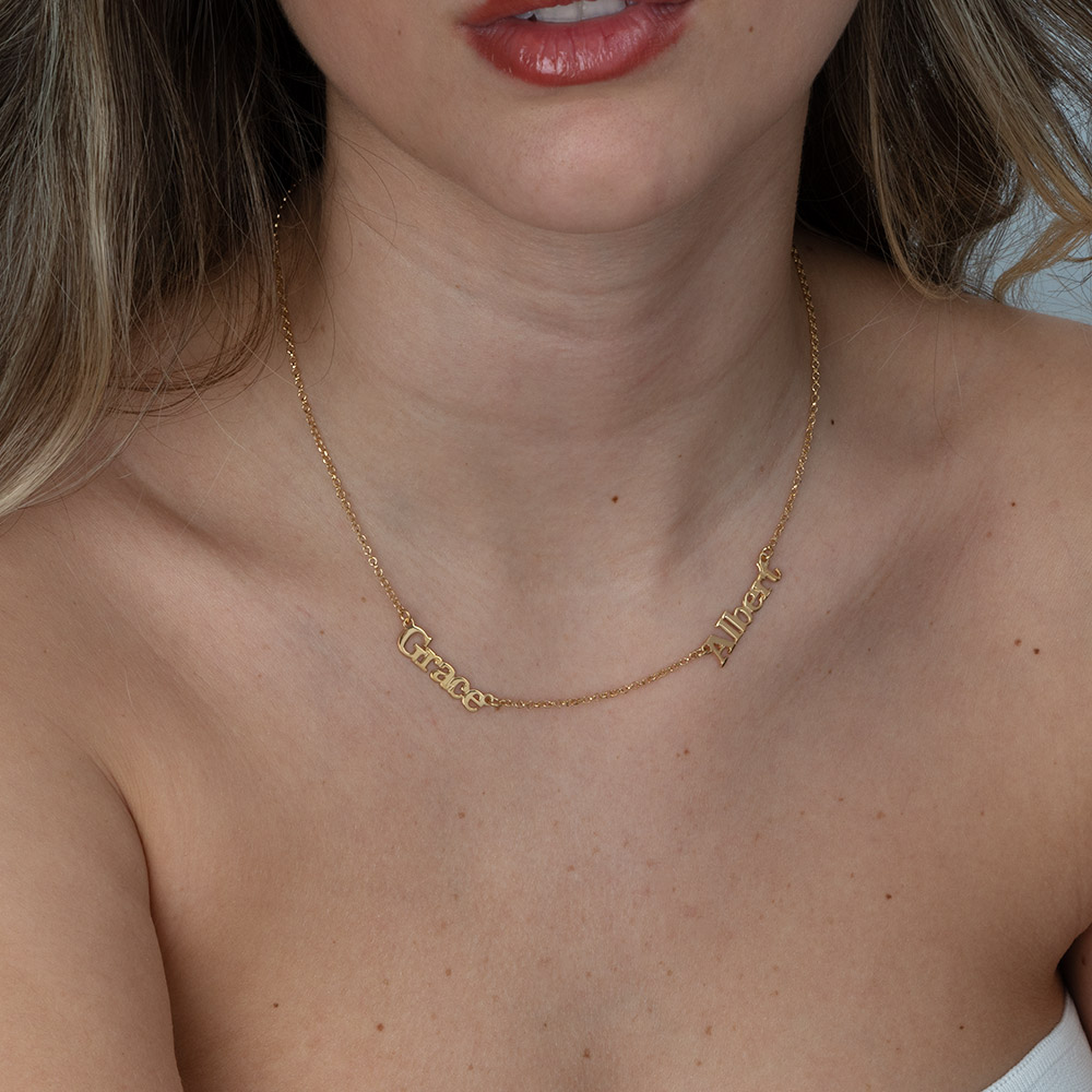 Multiple Name Necklace with Two or Three Names