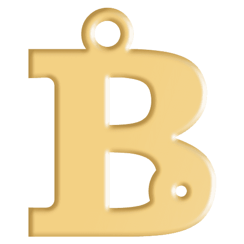 B Initial Pendant