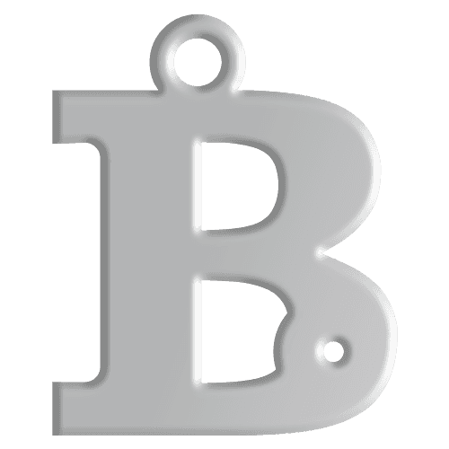 B Initial Pendant