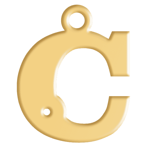 C Initial Pendant