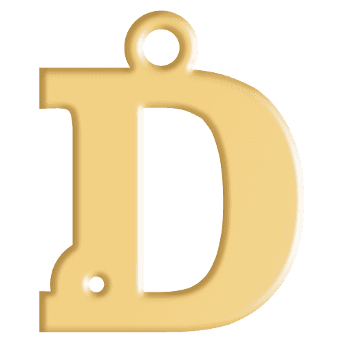 D Initial Pendant