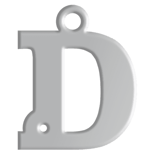 D Initial Pendant