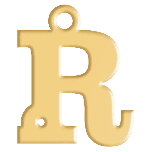 R Initial Pendant