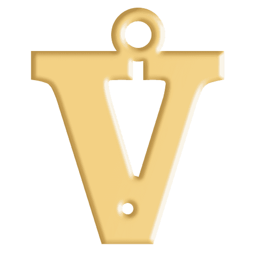 V Initial Pendant