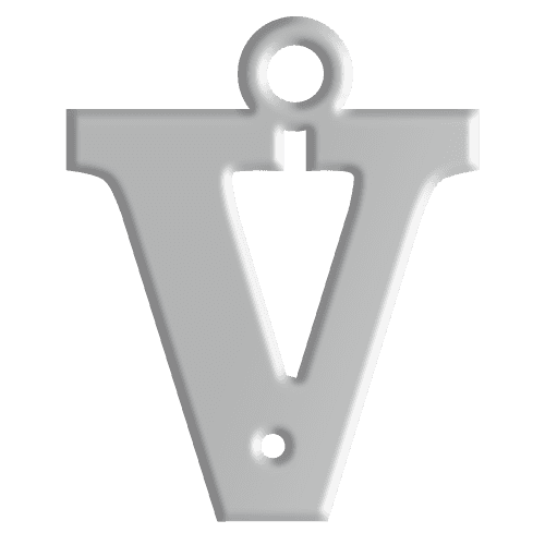 V Initial Pendant
