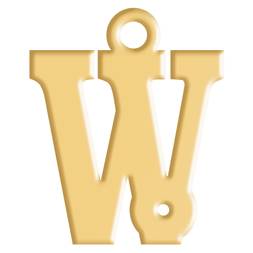 W Initial Pendant