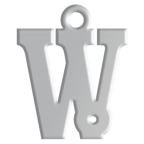 W Initial Pendant