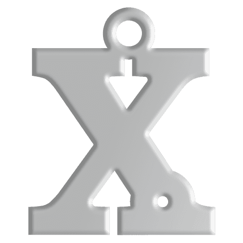X Initial Pendant