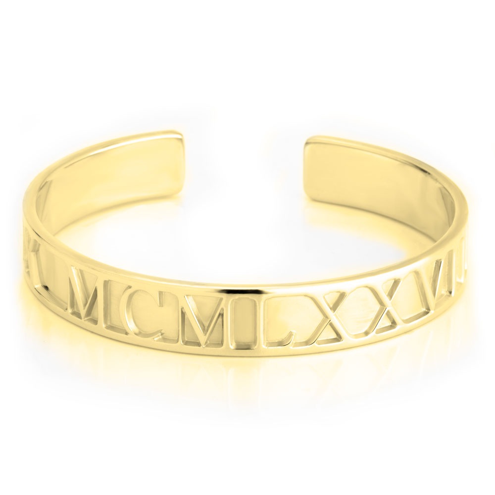 Roman Numeral Bracelet Personalised