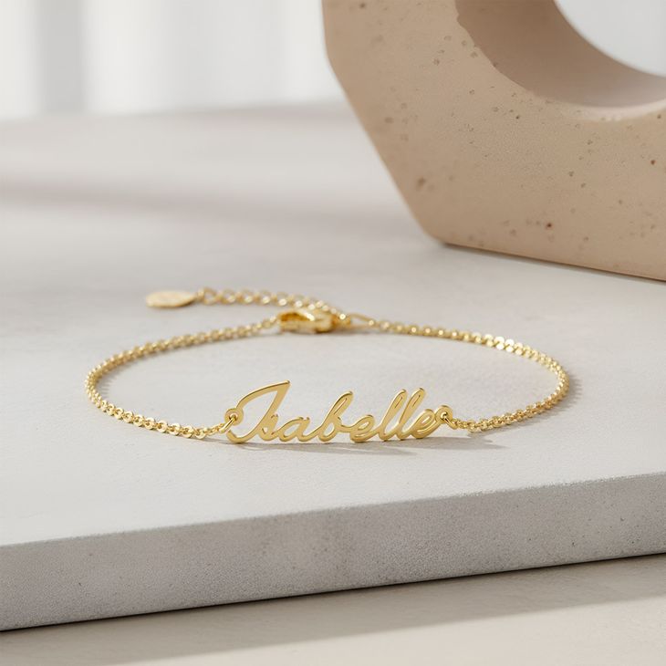 Dainty Name Bracelet - Picture 2