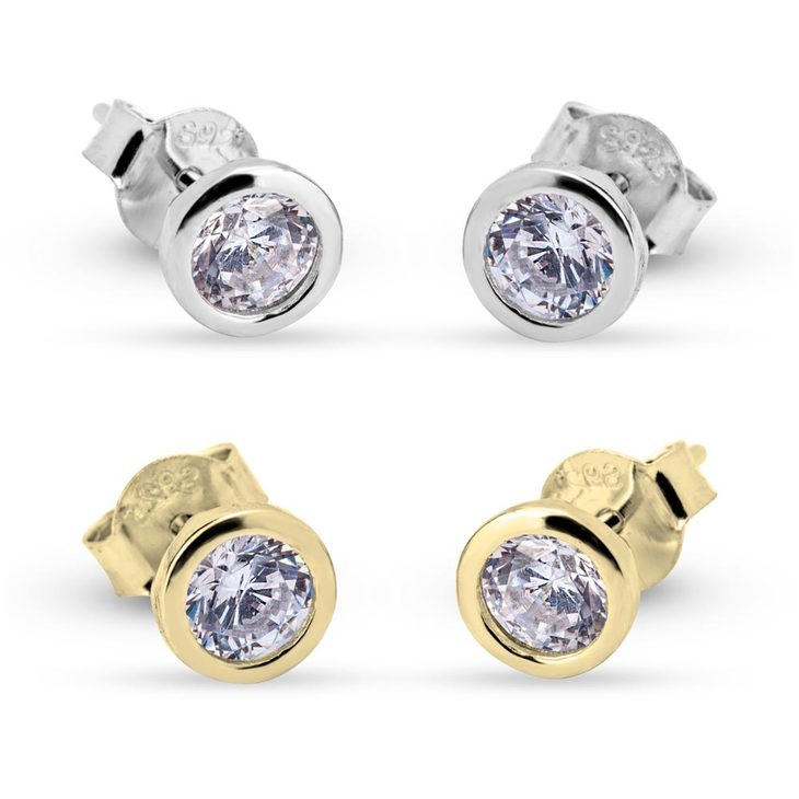Cubic Zirconia Studs