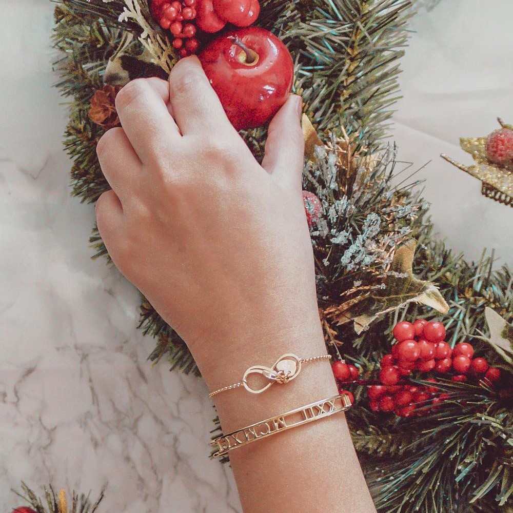 Roman Numeral Bangle for Women