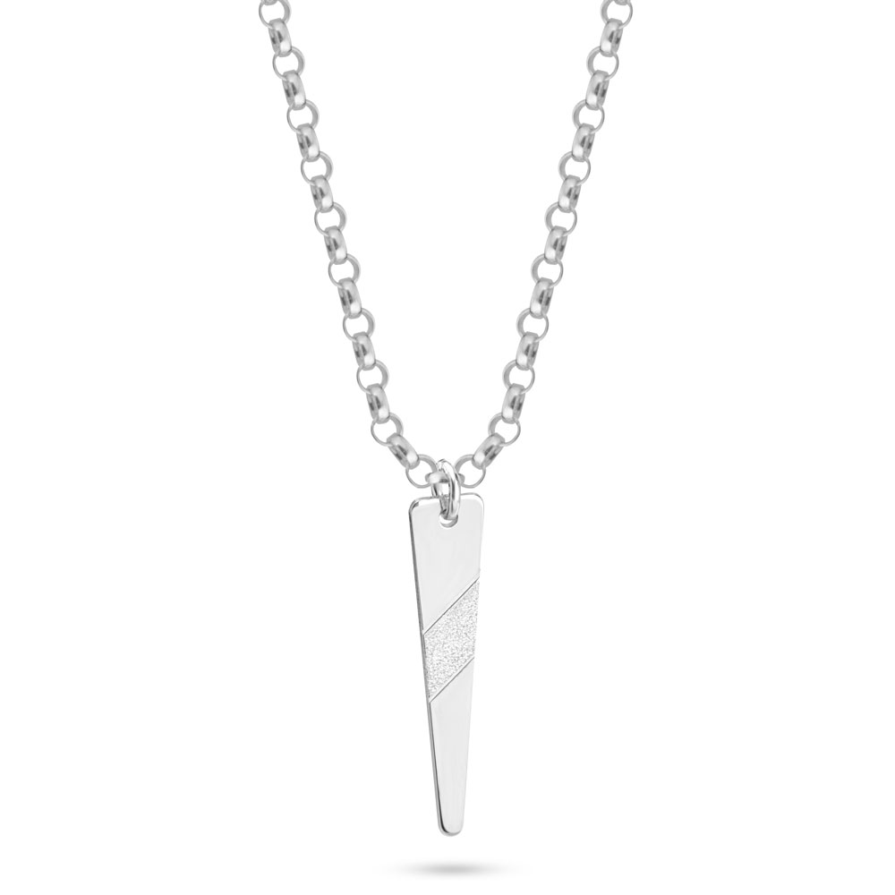 Long Geometric Necklace for Men