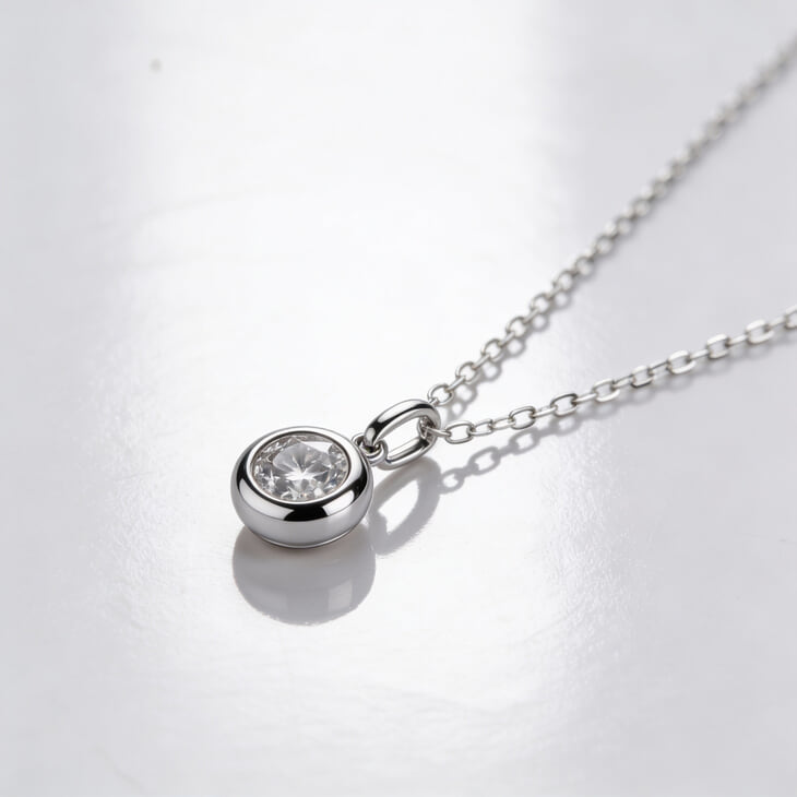 Cubic Zirconia Solitaire Necklace information