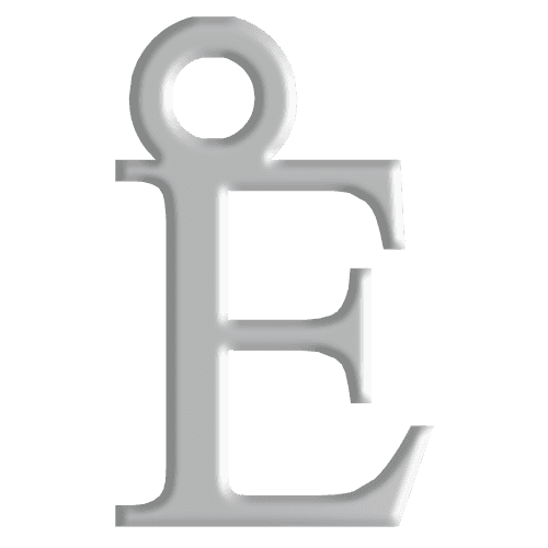 E Initial Pendant