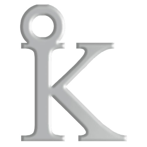 K Initial Pendant