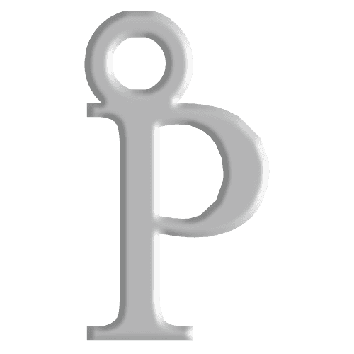 P Initial Pendant
