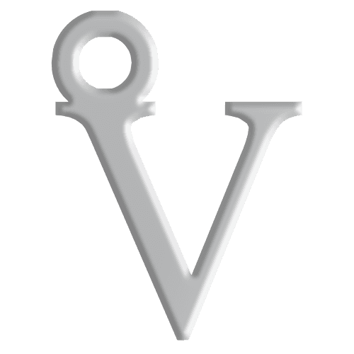 V Initial Pendant