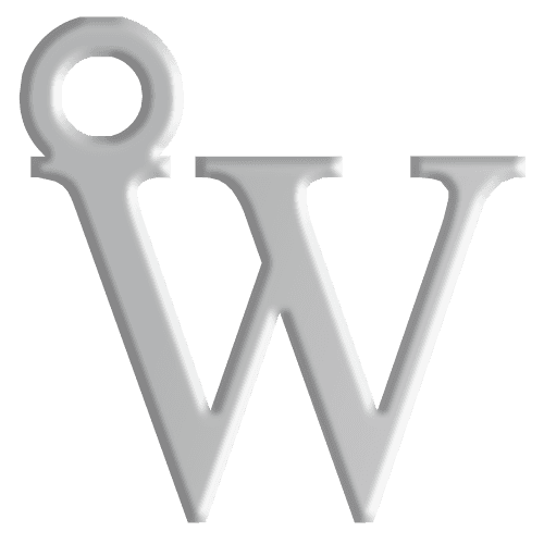 W Initial Pendant