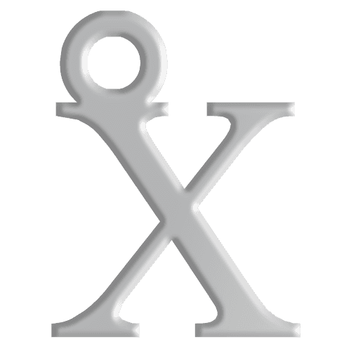 X Initial Pendant