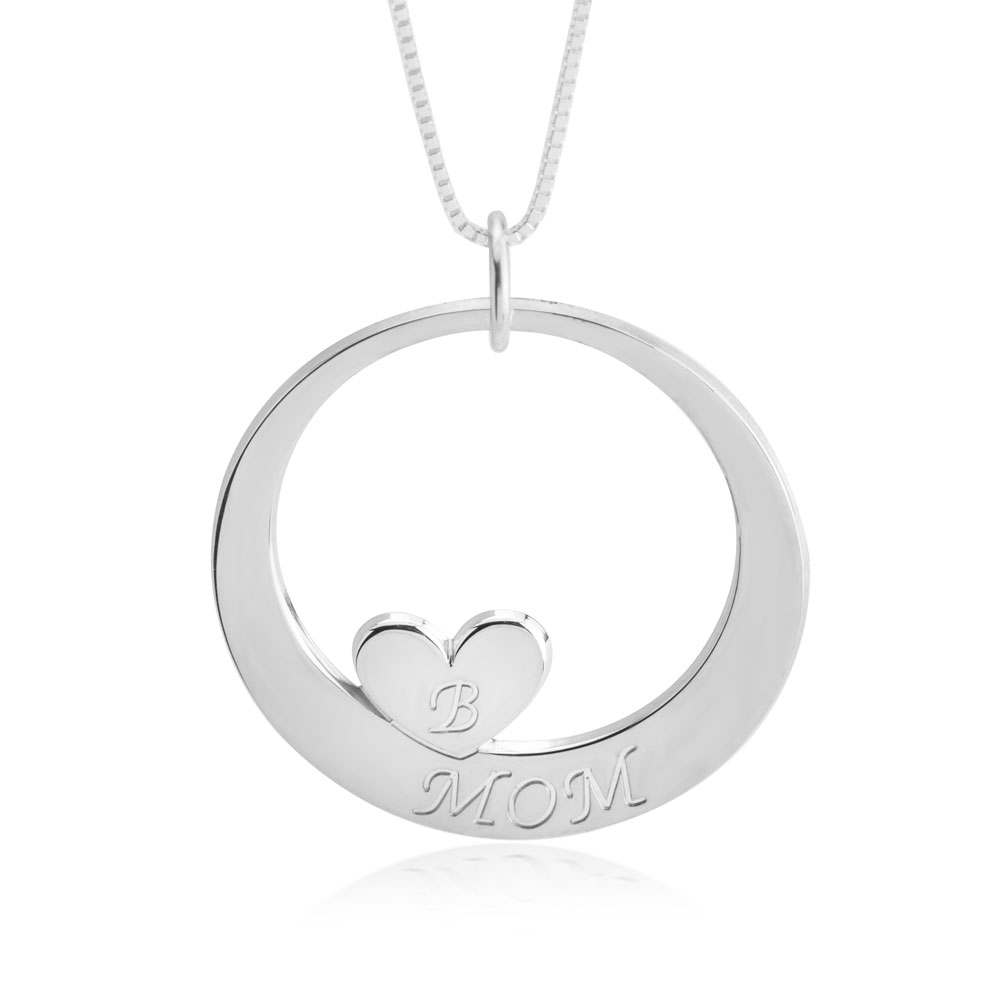 Custom Mom Necklace With Children's Initials