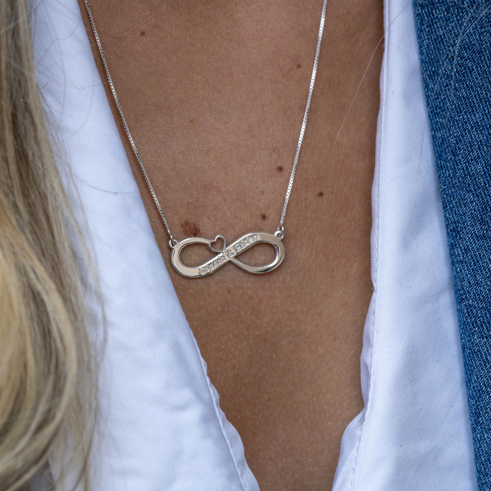 Two Name Infinity Necklace