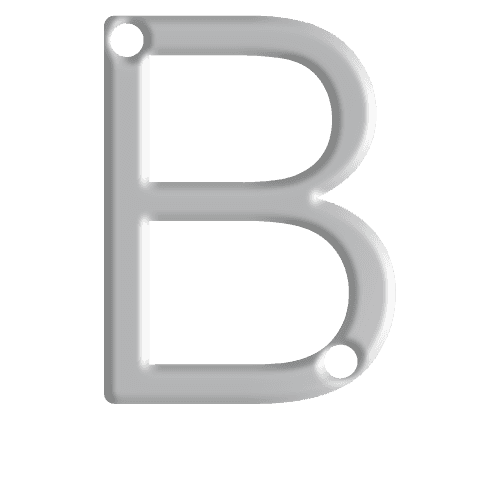 B Initial Pendant